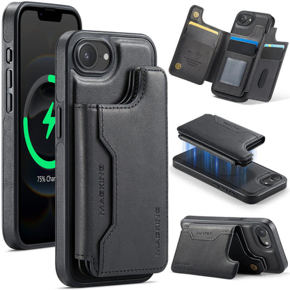 New 2-in-1 RFID Blocking Card Holder Leather Phone Case for iPhone