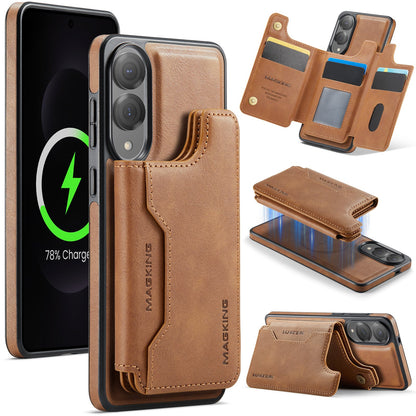 New 2-in-1 RFID Blocking Card Holder Leather Phone Case for Samsung