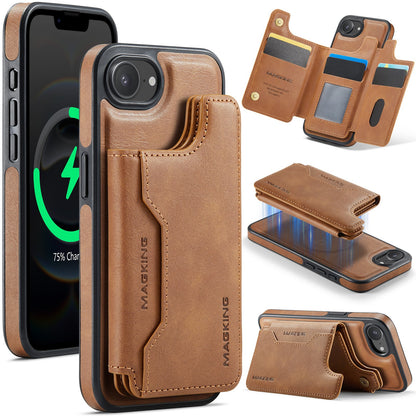New 2-in-1 RFID Blocking Card Holder Leather Phone Case for iPhone