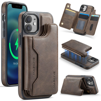 New 2-in-1 RFID Blocking Card Holder Leather Phone Case for iPhone