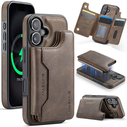 New 2-in-1 RFID Blocking Card Holder Leather Phone Case for iPhone