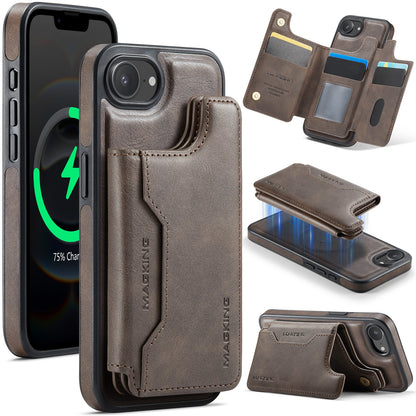 New 2-in-1 RFID Blocking Card Holder Leather Phone Case for iPhone