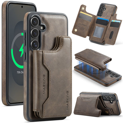New 2-in-1 RFID Blocking Card Holder Leather Phone Case for Samsung