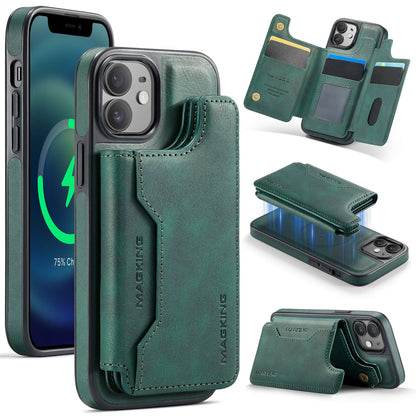 New 2-in-1 RFID Blocking Card Holder Leather Phone Case for iPhone