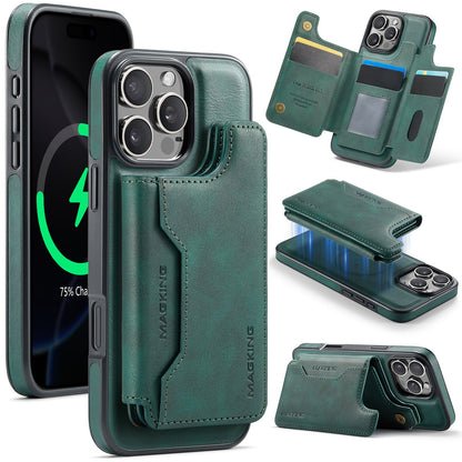 New 2-in-1 RFID Blocking Card Holder Leather Phone Case for iPhone