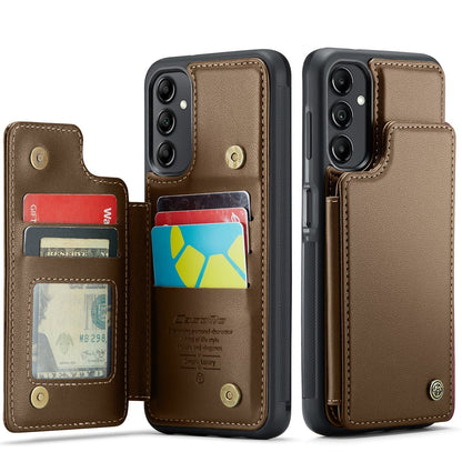New RFID Blocking Card Holder Leather Phone Case for Samsung Galaxy A