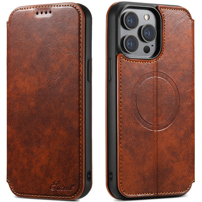 New Leather Card Holder Wireless Charging Phone Case for iPhone 16 Pro Max