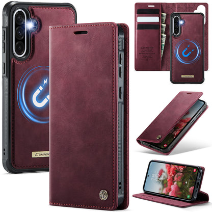 New 2-in-1 RFID Blocking Card Holder Magnetic Leather Phone Case for Samsung Galaxy A
