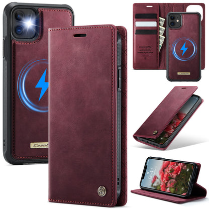 New 2-in-1 RFID Blocking Card Holder Magnetic Leather Phone Case for iPhone