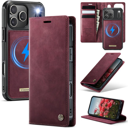 New 2-in-1 RFID Blocking Card Holder Magnetic Leather Phone Case for iPhone Air/17/17 Pro/17 Pro Max