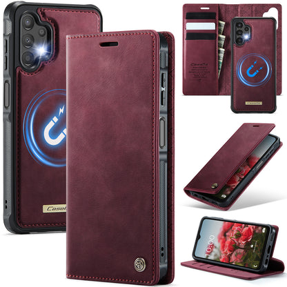 New 2-in-1 RFID Blocking Card Holder Magnetic Leather Phone Case for Samsung Galaxy A