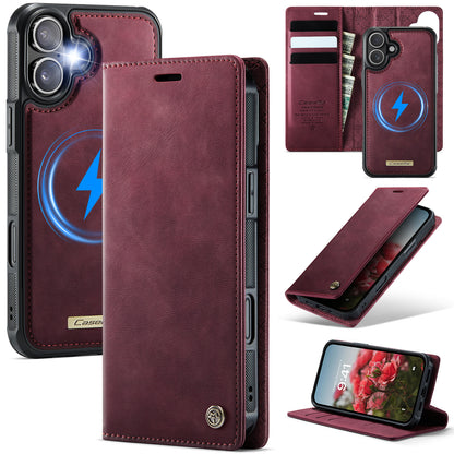New 2-in-1 RFID Blocking Card Holder Magnetic Leather Phone Case for iPhone