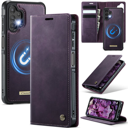 New 2-in-1 RFID Blocking Card Holder Magnetic Leather Phone Case for Samsung Galaxy A