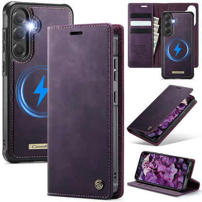 New 2-in-1 RFID Blocking Card Holder Magnetic Leather Phone Case for Samsung Galaxy A