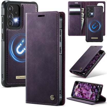 New 2-in-1 RFID Blocking Card Holder Magnetic Leather Phone Case for Samsung Galaxy A