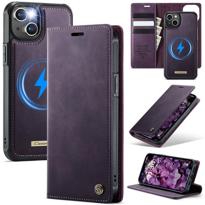 New 2-in-1 RFID Blocking Card Holder Magnetic Leather Phone Case for iPhone