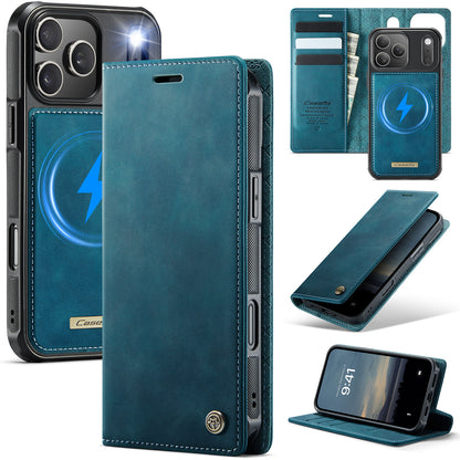 New 2-in-1 RFID Blocking Card Holder Magnetic Leather Phone Case for iPhone Air/17/17 Pro/17 Pro Max