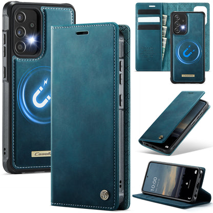 New 2-in-1 RFID Blocking Card Holder Magnetic Leather Phone Case for Samsung Galaxy A