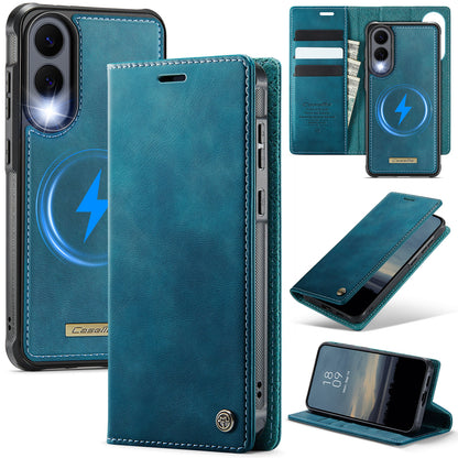 New 2-in-1 RFID Blocking Card Holder Magnetic Leather Phone Case for Samsung