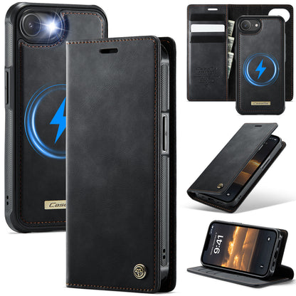 New 2-in-1 RFID Blocking Card Holder Magnetic Leather Phone Case for iPhone