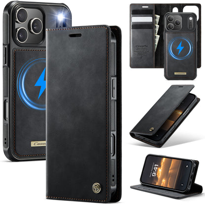 New 2-in-1 RFID Blocking Card Holder Magnetic Leather Phone Case for iPhone Air/17/17 Pro/17 Pro Max
