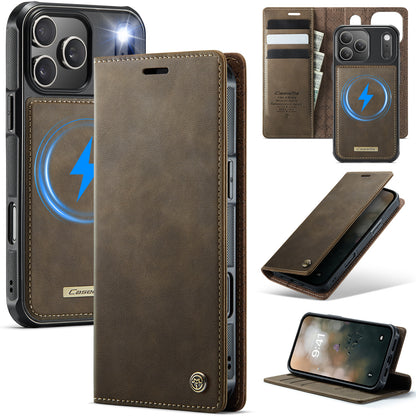New 2-in-1 RFID Blocking Card Holder Magnetic Leather Phone Case for iPhone Air/17/17 Pro/17 Pro Max