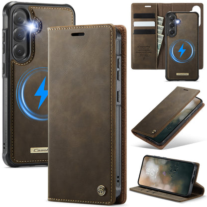 New 2-in-1 RFID Blocking Card Holder Magnetic Leather Phone Case for Samsung Galaxy A