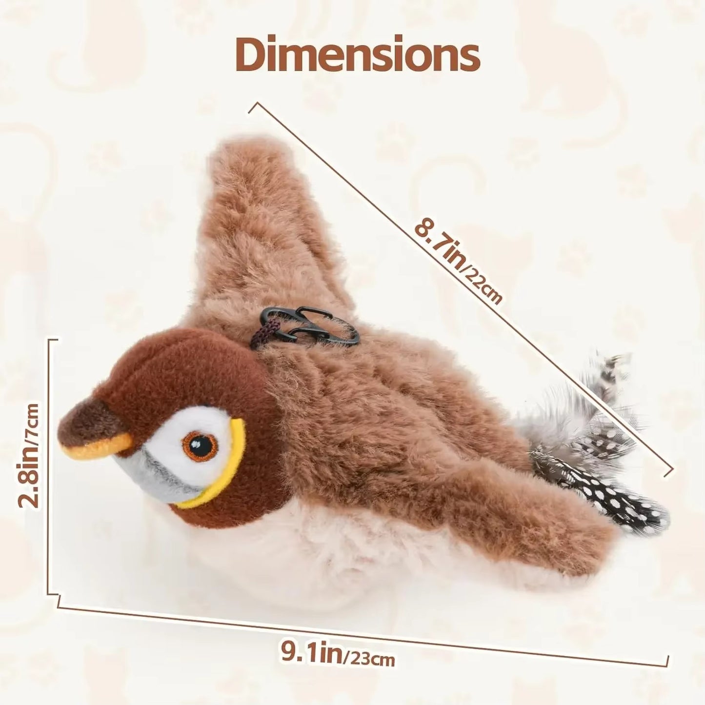 Cat Toy Simulation Sparrow Sound Toy