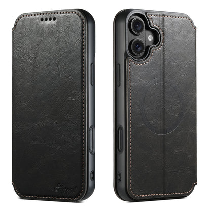 New Leather Card Holder Wireless Charging Phone Case for iPhone 16 Pro Max