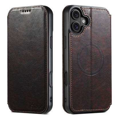 New Leather Card Holder Wireless Charging Phone Case for iPhone 16 Pro Max