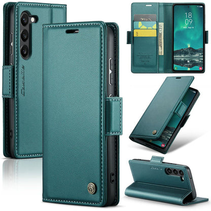 New RFID Blocking Card Holder Wireless Charging Phone Case for Samsung Galaxy A